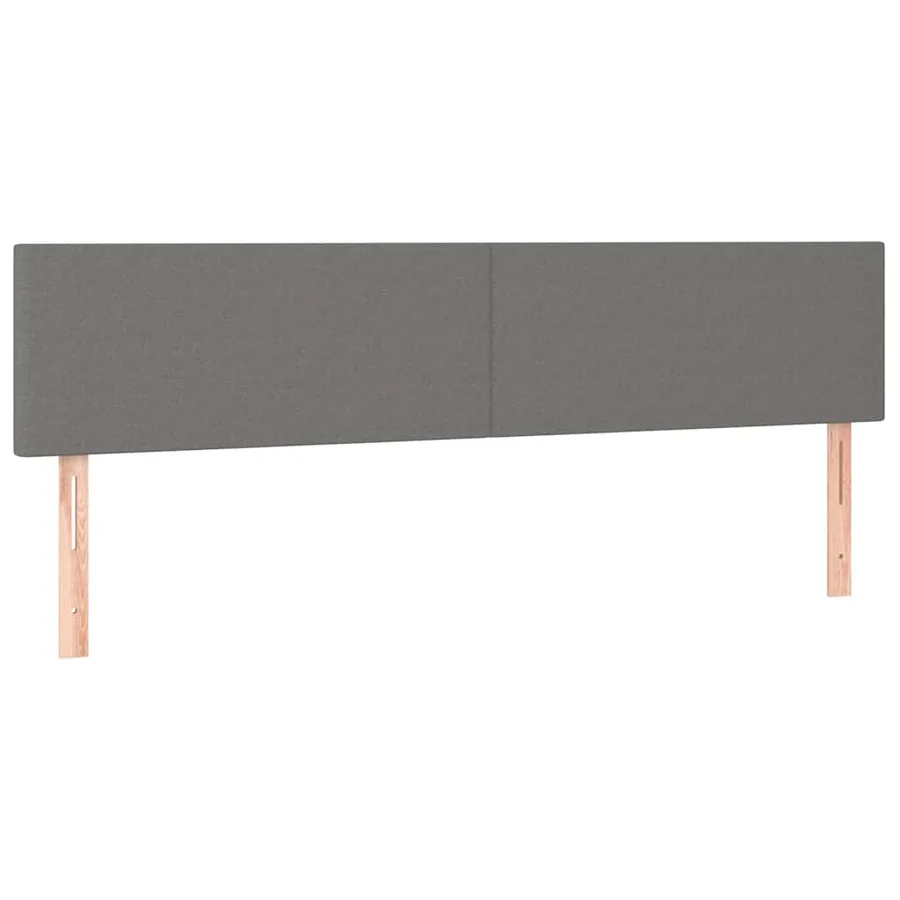 Sommier à lattes de lit avec matelas gris foncé 120x190cm tissu - 7