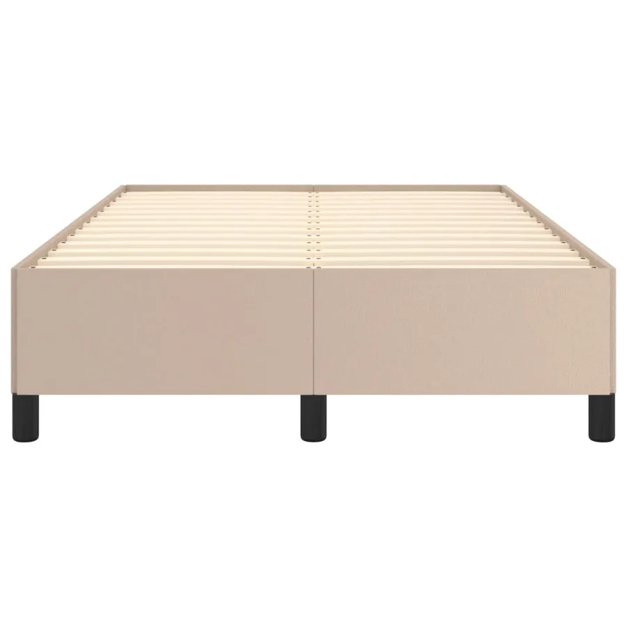 Cadre de lit sans matelas cappuccino 120x190 cm similicuir - 5