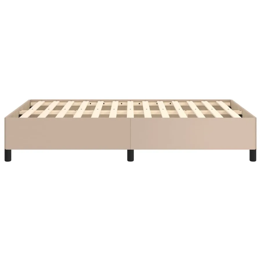 Cadre de lit sans matelas cappuccino 120x190 cm similicuir - 6