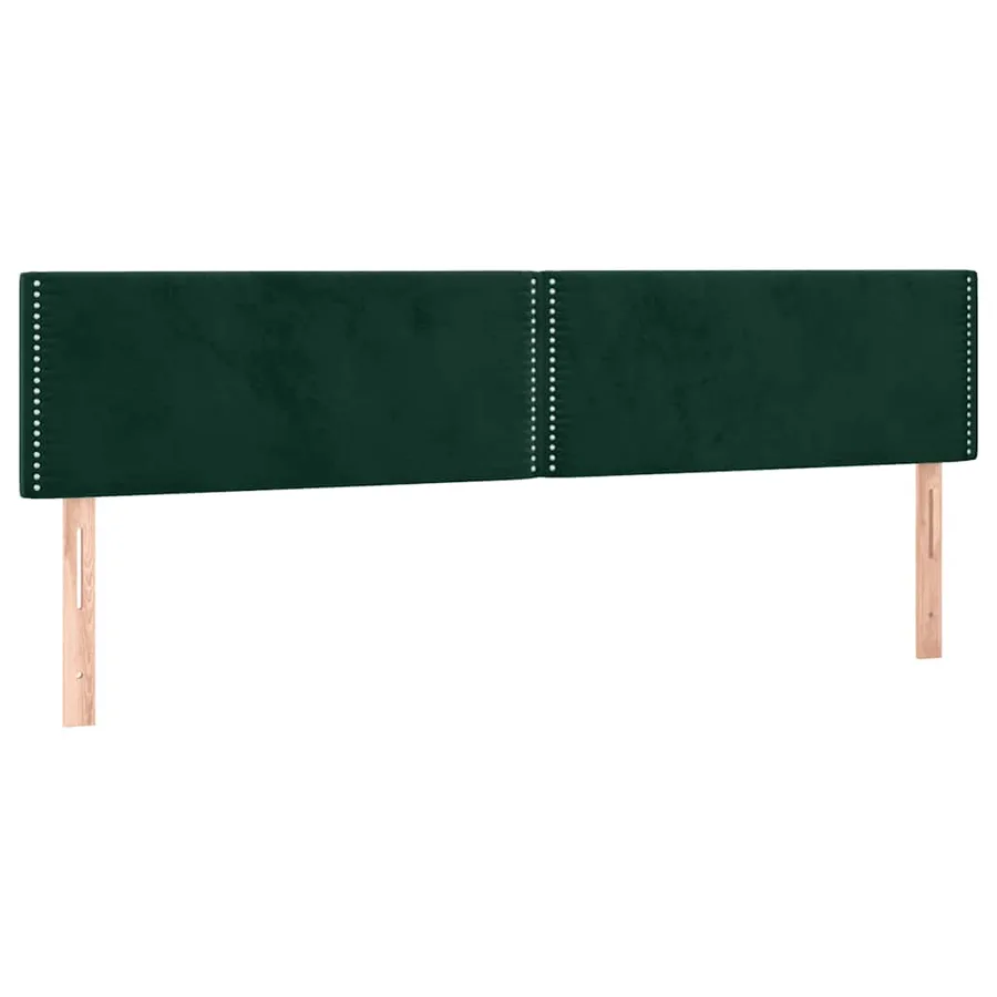 Sommier à lattes de lit avec matelas LED vert foncé 120x190 cm - 9