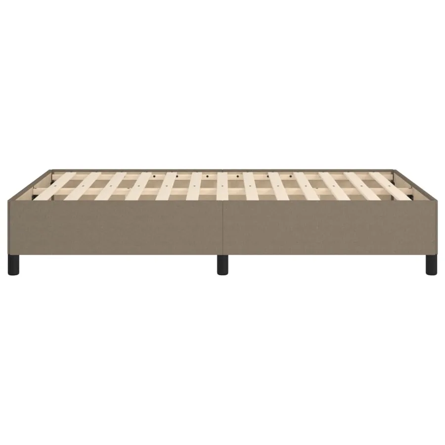Cadre de lit sans matelas taupe 120x190 cm tissu - 6