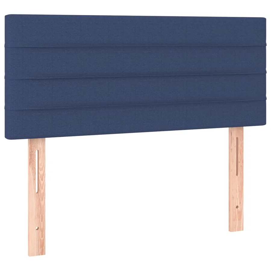 Sommier à lattes de lit avec matelas Bleu 80x200 cm Tissu - 6