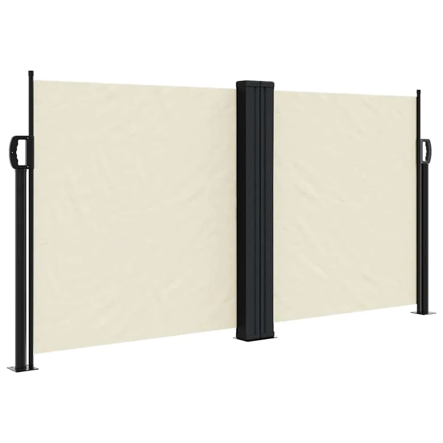 Auvent latéral rétractable crème 120x600 cm - 2