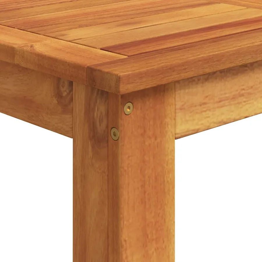 Ensemble de bar de jardin 5 pcs marron bois massif acacia rotin - 10