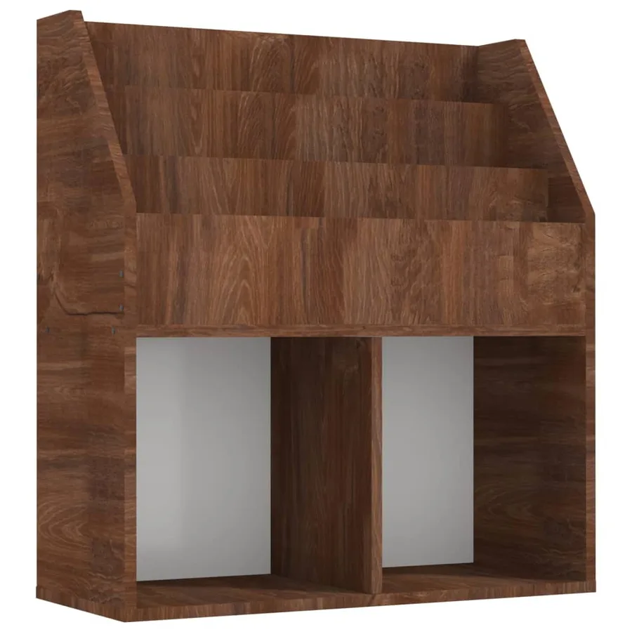 Porte-revue pour enfants Chêne marron 71x30x78,5 cm - 2