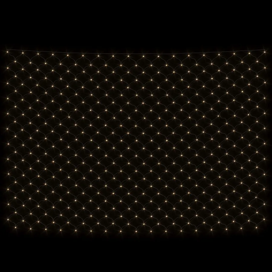 Filet lumineux blanc chaud de Noël 3x2 m 204 LED Int/extérieur - 4