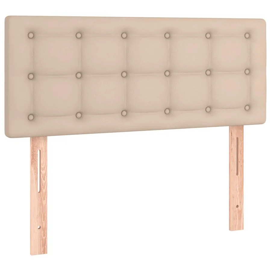 Sommier à lattes de lit avec matelas LED cappuccino 120x190 cm - 8