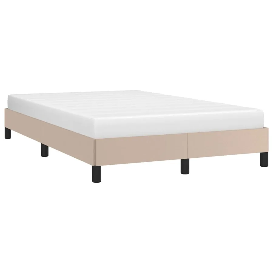 Cadre de lit sans matelas cappuccino 120x190 cm similicuir - 4