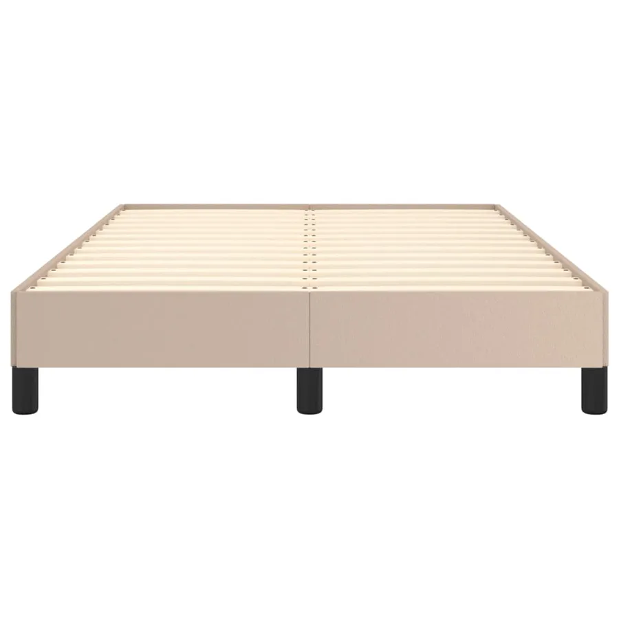 Cadre de lit sans matelas cappuccino 120x190 cm similicuir - 5