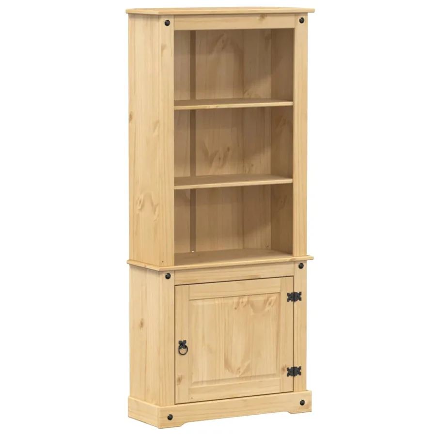 Buffet haut Corona 74x38x170 cm bois de pin massif - 2