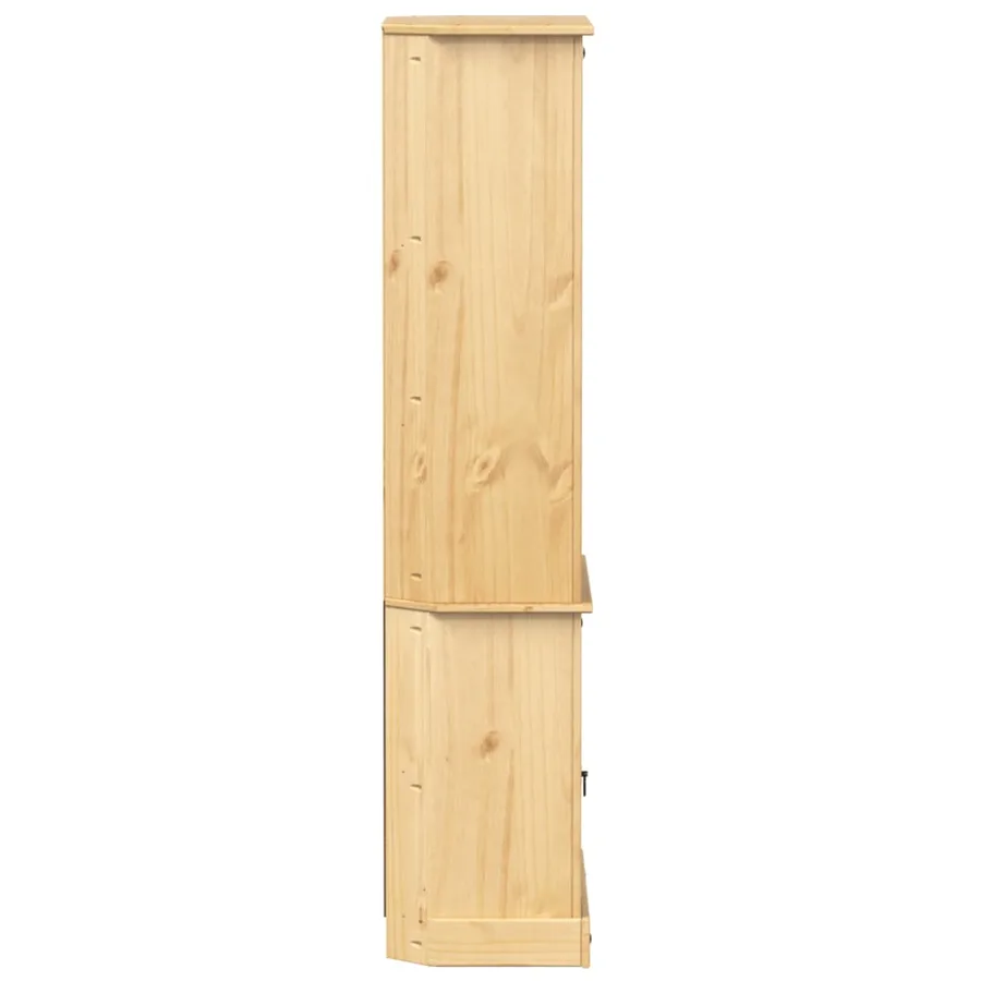 Buffet haut Corona 74x38x170 cm bois de pin massif - 5