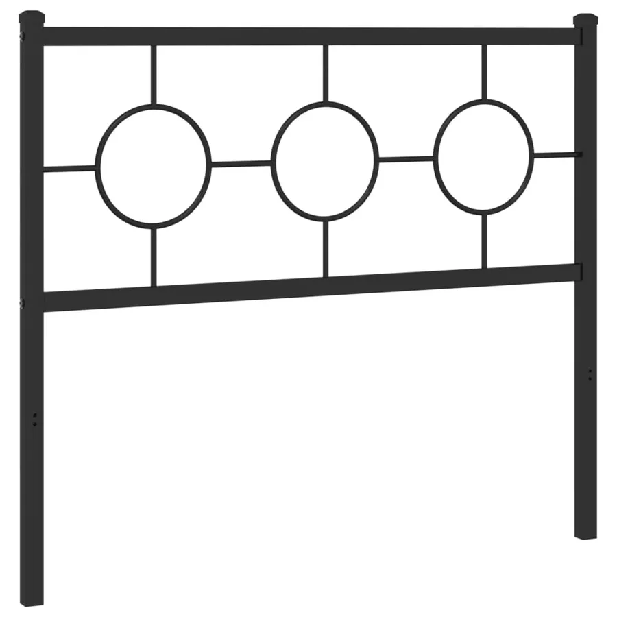 Tête de lit de remplacement métal noir 100 cm - 2