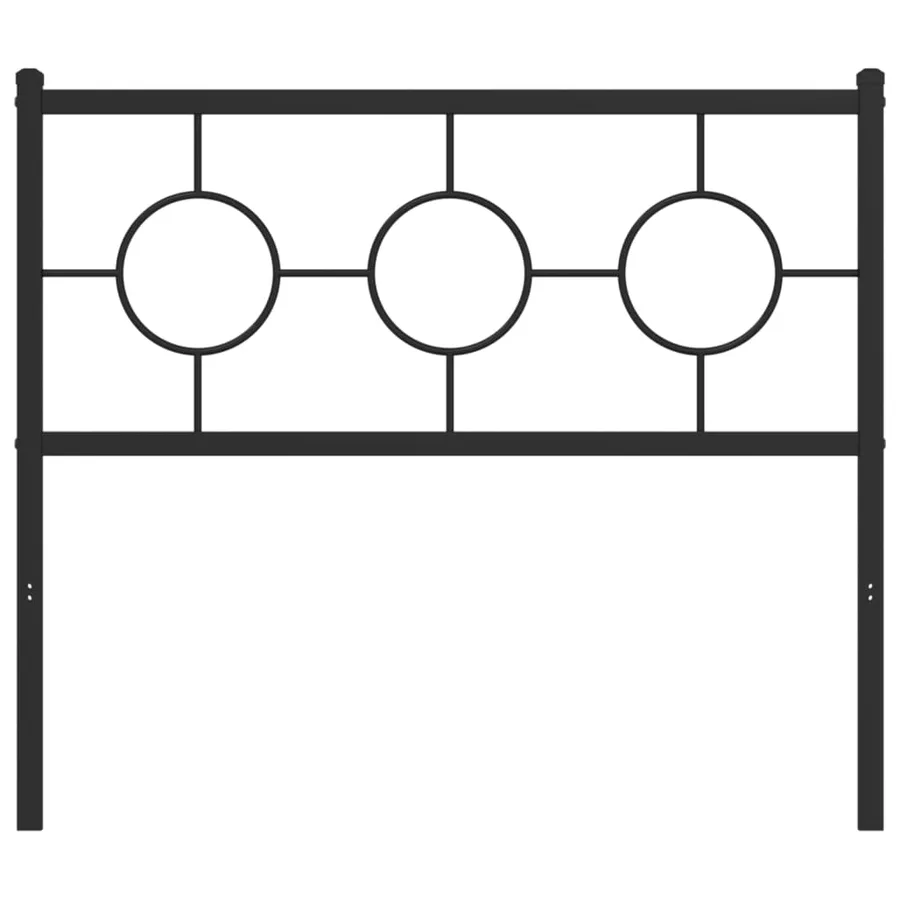 Tête de lit de remplacement métal noir 100 cm - 3