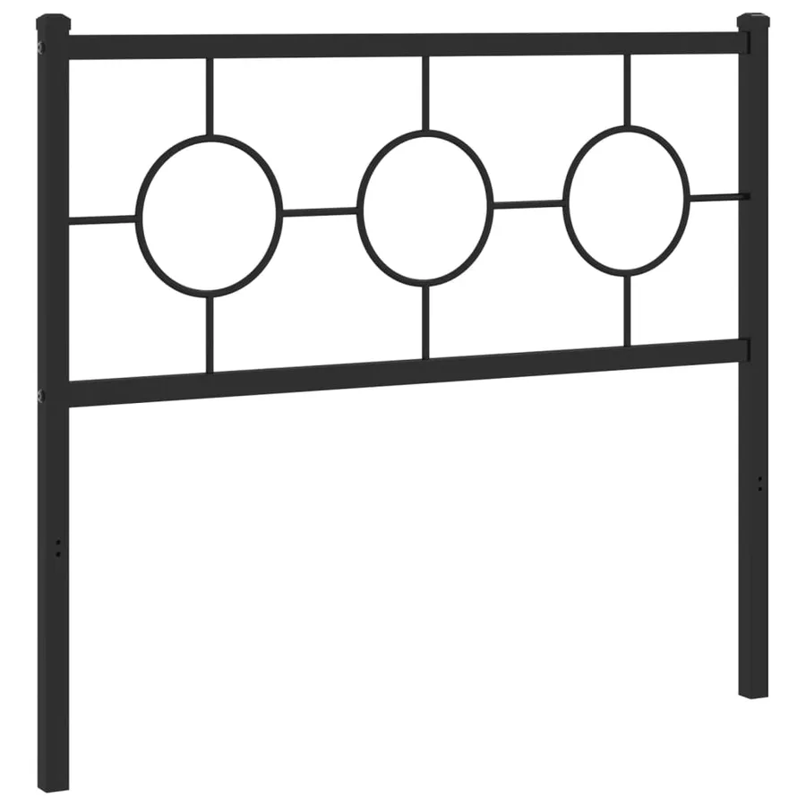Tête de lit de remplacement métal noir 100 cm - 4
