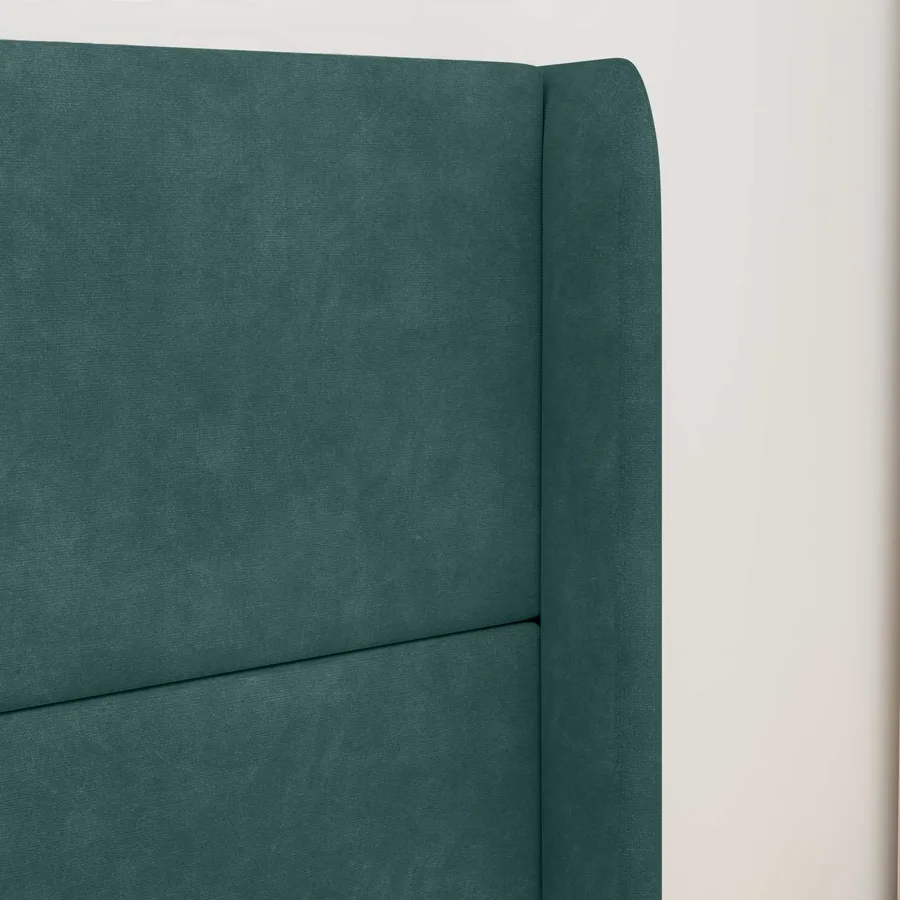 Oreille de tête de lit Vert 80 x 16 x 4 cm Velours - 4