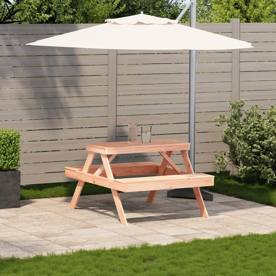 Table de pique-nique 105x134x75 cm bois massif de douglas - 3