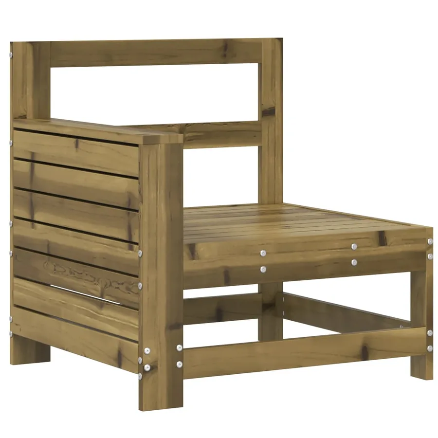 Salon de jardin 9 pcs bois de pin imprégné - 8