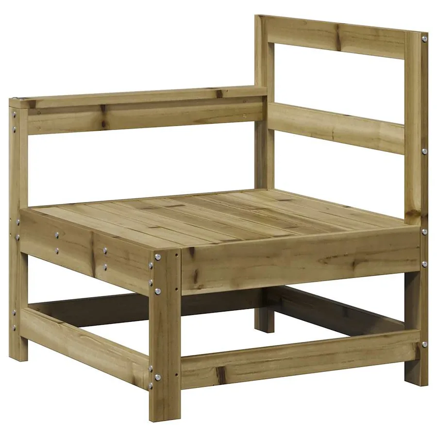Salon de jardin 7 pcs bois de pin imprégné - 5