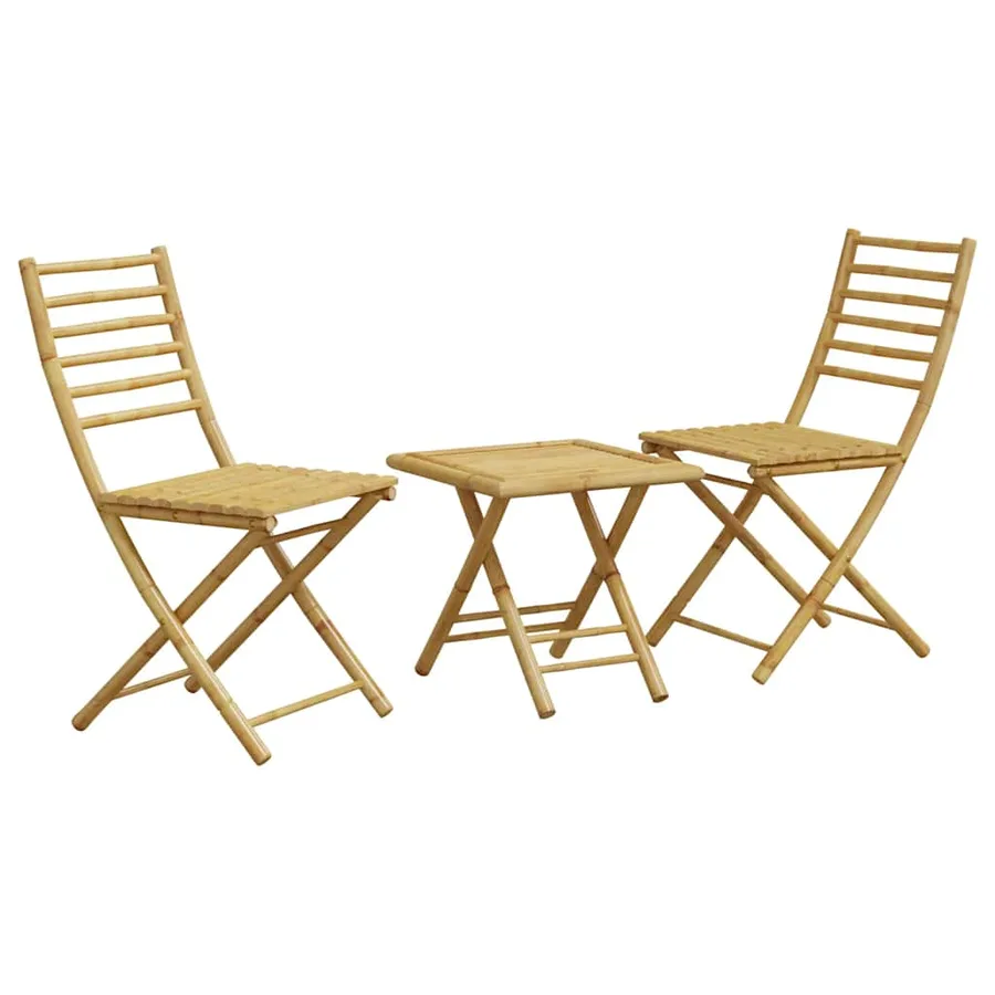 Ensemble de bistro 3 pcs bambou - 2