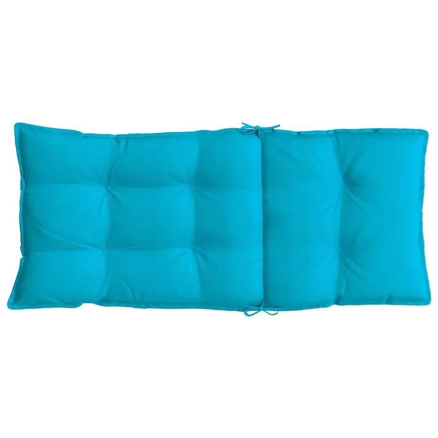 Coussins de chaise à dossier haut lot de 4 turquoise - 7