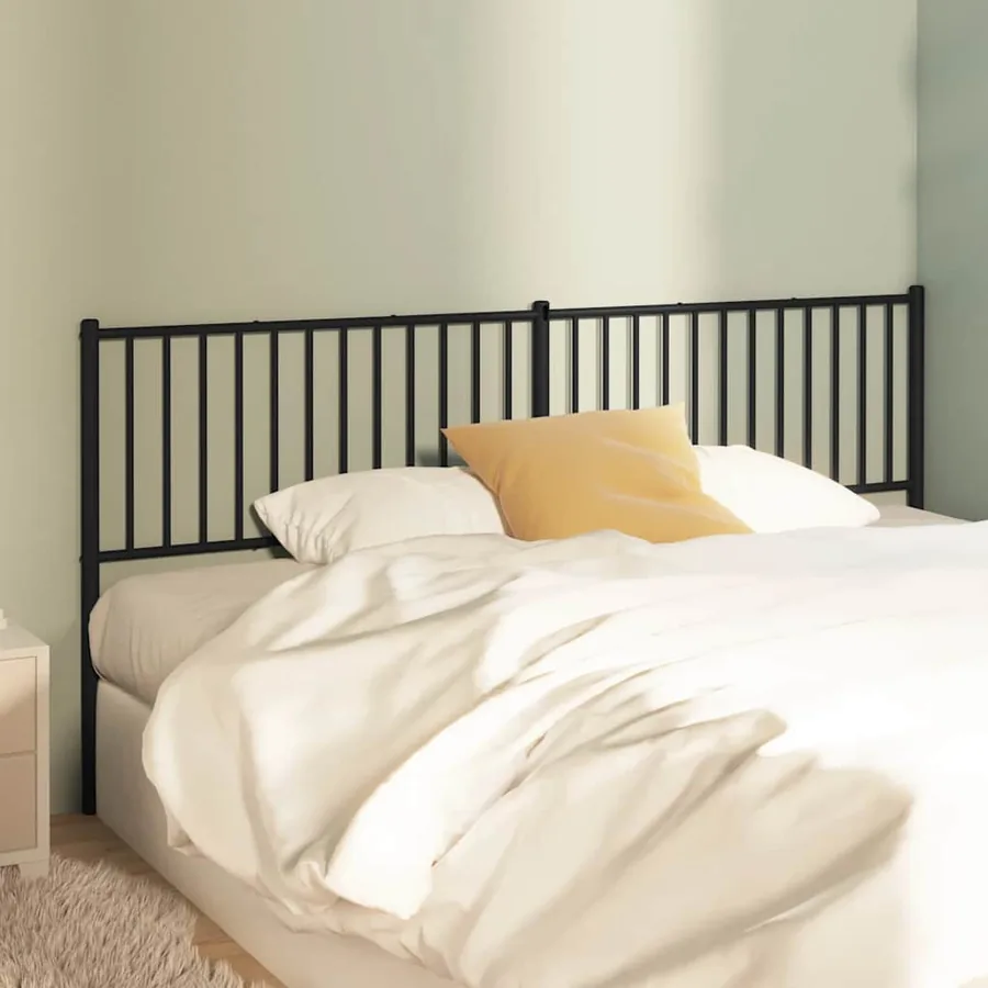 Tête de lit de remplacement métal noir 193 cm
