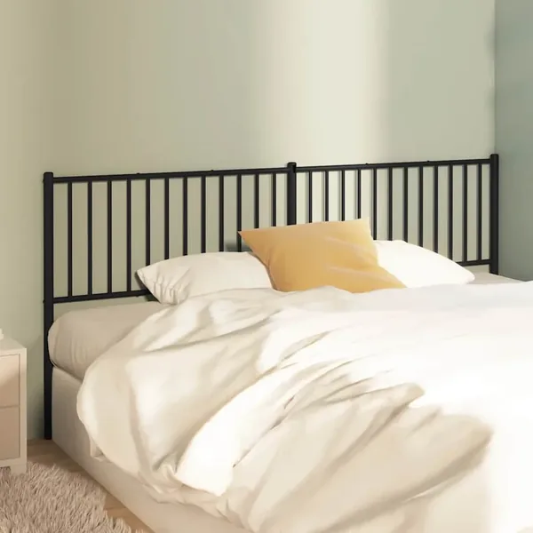 Tête de lit de remplacement métal noir 193 cm