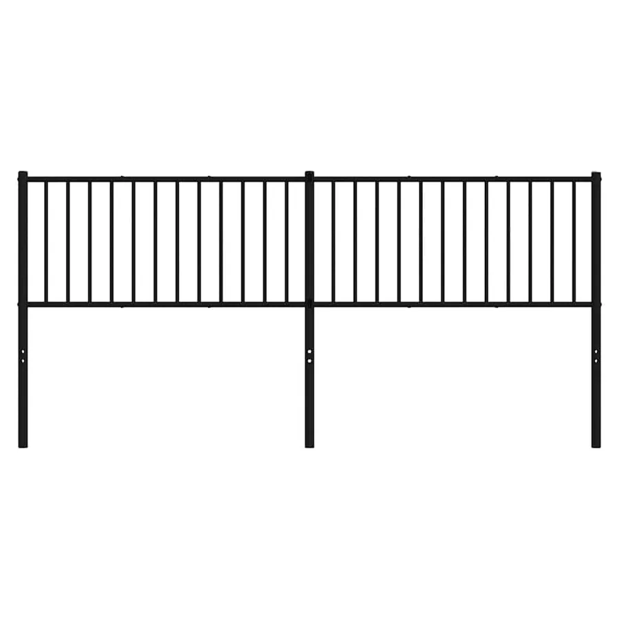 Tête de lit de remplacement métal noir 193 cm - 3