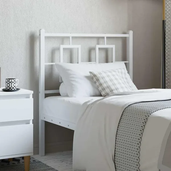 Tête de lit de remplacement métal blanc 80 cm