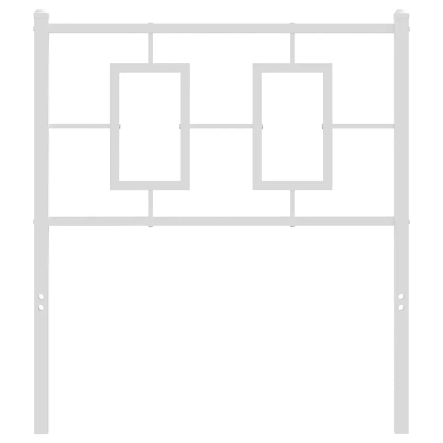 Tête de lit de remplacement métal blanc 80 cm - 3