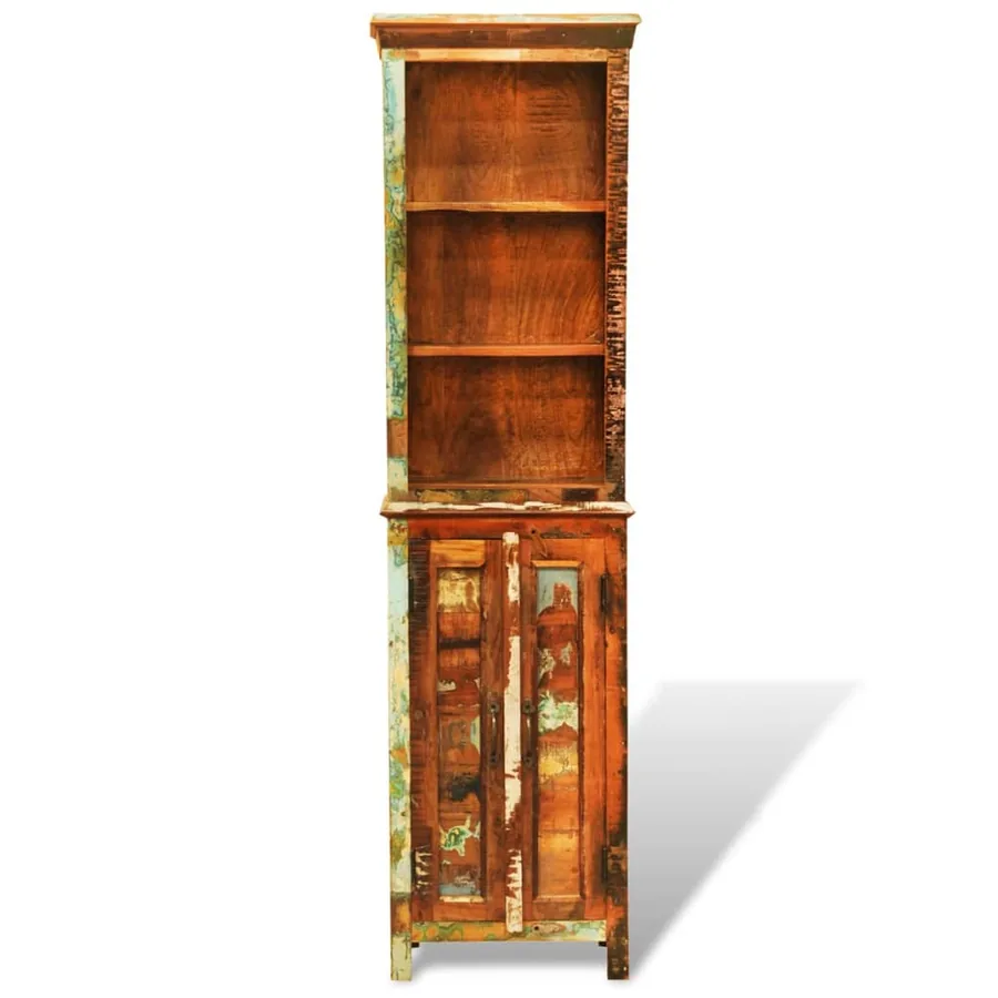 Bibliothèque Bois massif de récupération Vintage - 2