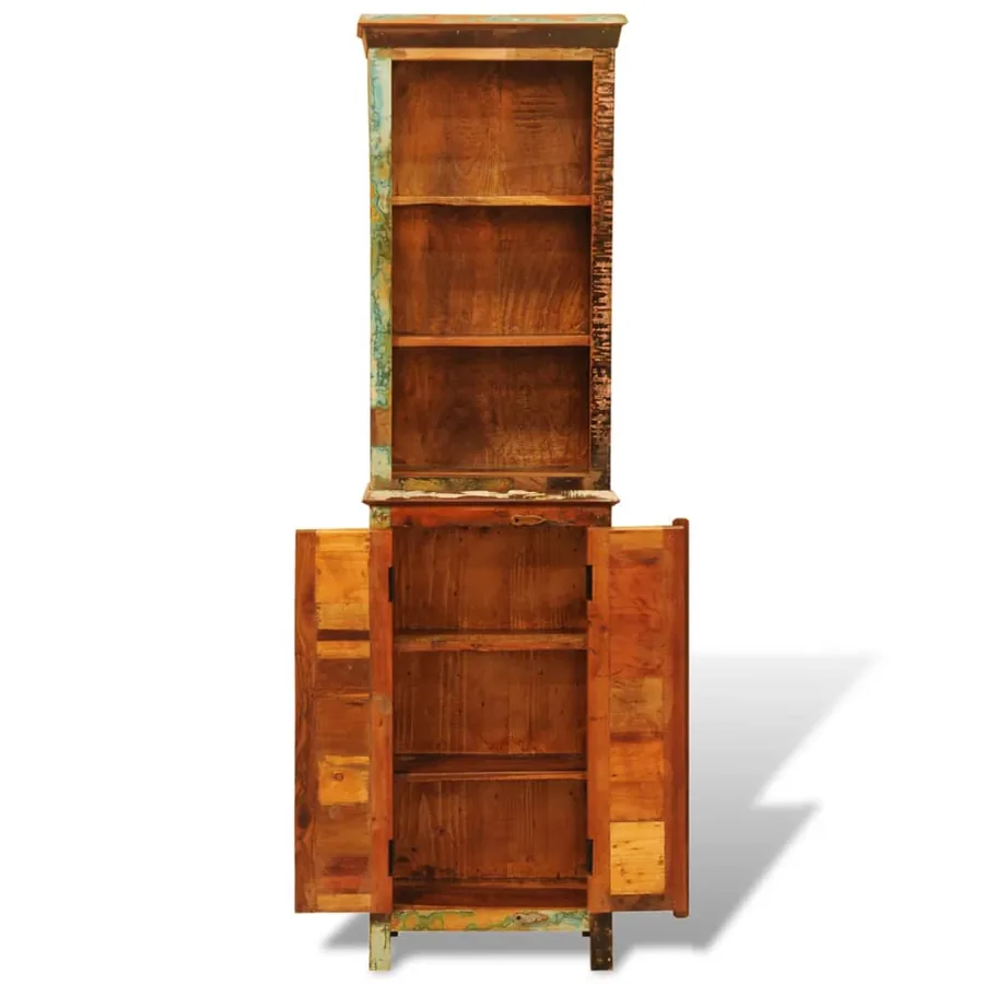 Bibliothèque Bois massif de récupération Vintage - 3