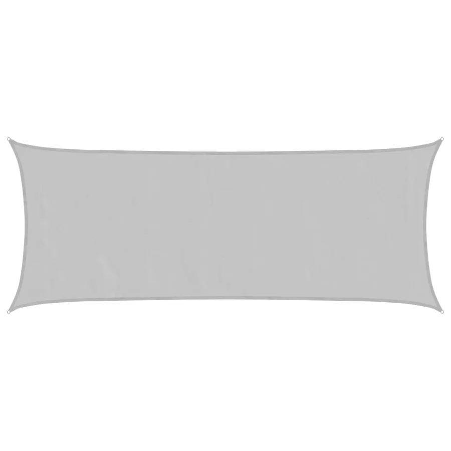 Voile d'ombrage gris clair 4,5x2 m 100% polyester oxford - 2