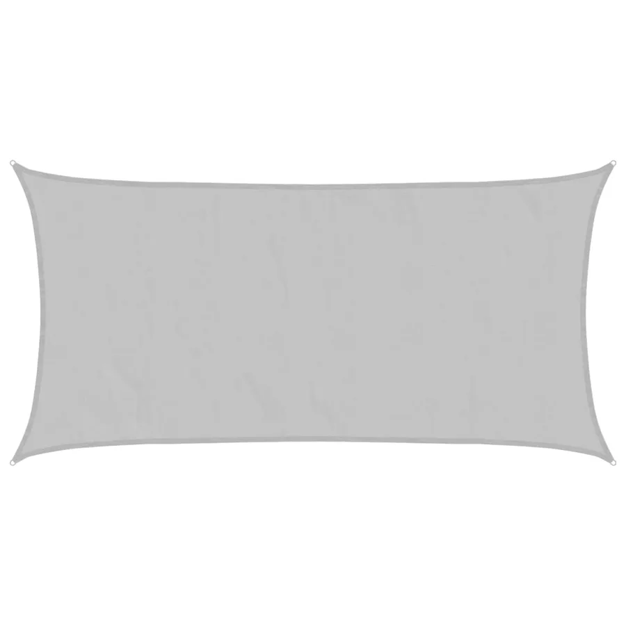 Voile d'ombrage gris clair 5x2,5 m 100% polyester oxford - 2