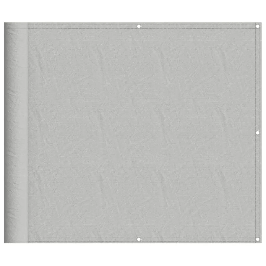 Écran de balcon gris clair 90x400 cm 100% polyester oxford - 2