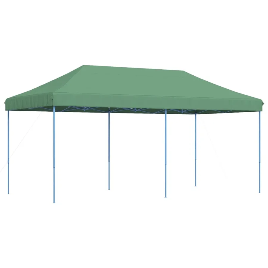 Tente de réception pliable escamotable vert 580x292x315 cm - 4