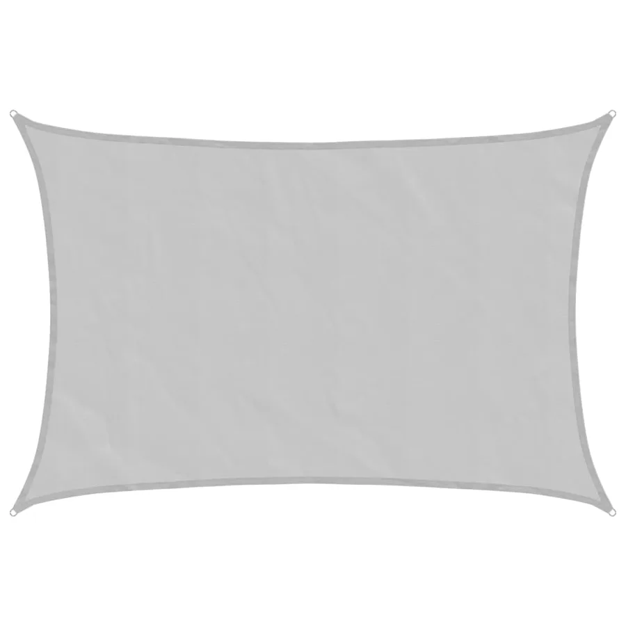 Voile d'ombrage gris clair 4,5x3 m 100% polyester oxford - 2