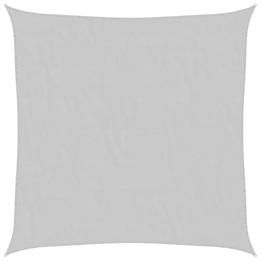 Voile d'ombrage gris clair 4x4 m 100% polyester oxford - 2