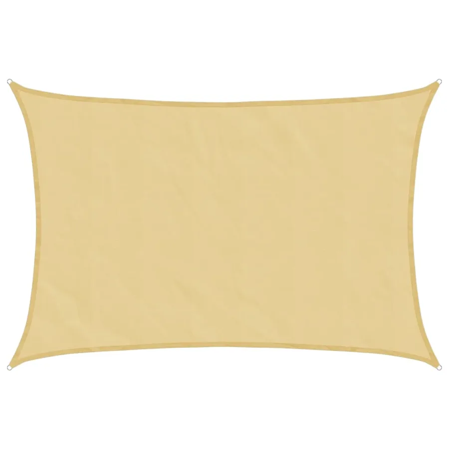 Voile d'ombrage sable 4,5x3 m 100 % polyester oxford - 2