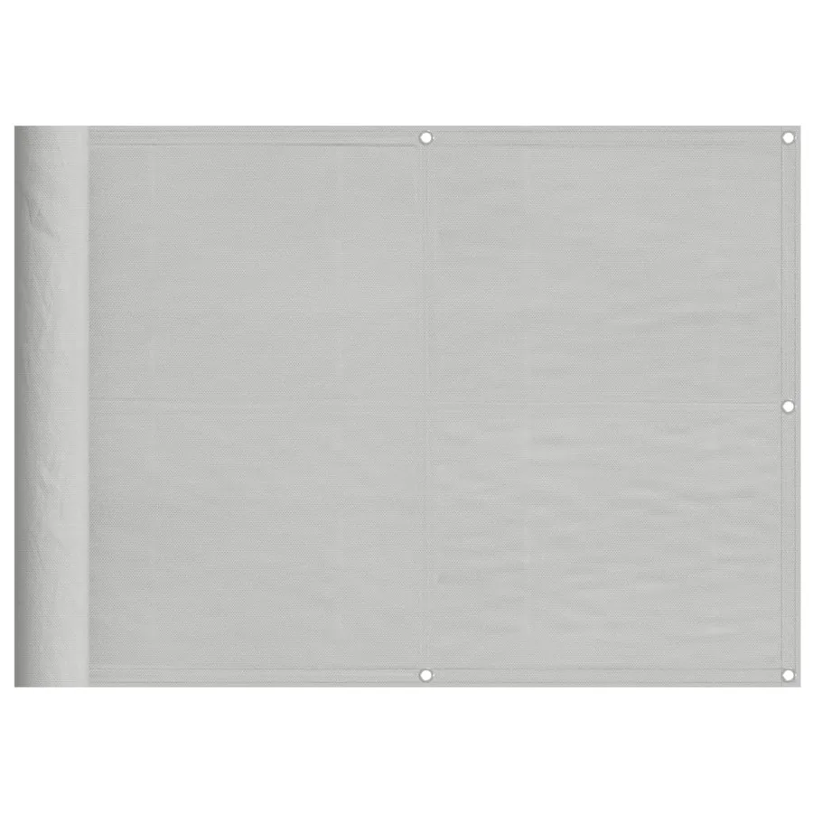Écran de balcon gris clair 75x600 cm 100% polyester oxford - 2