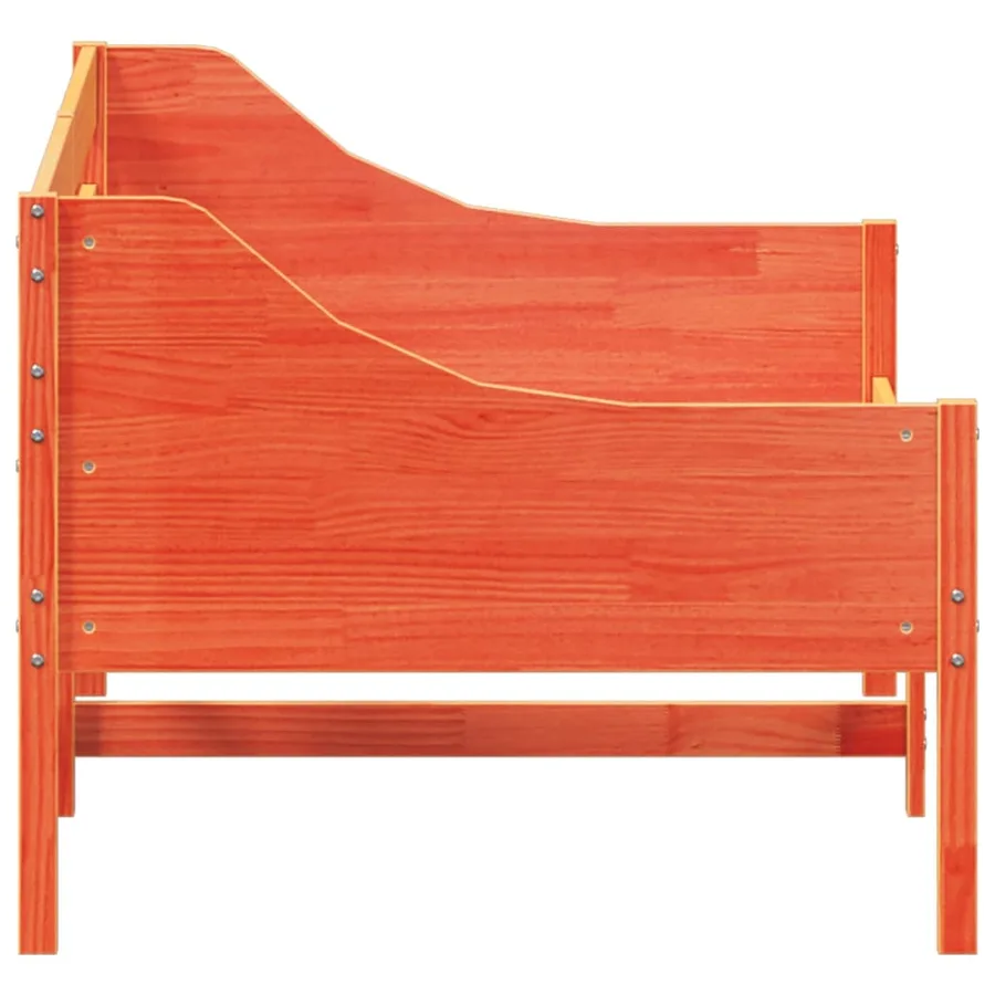Lit de jour sans matelas cire marron 100x200 cm pin massif - 5