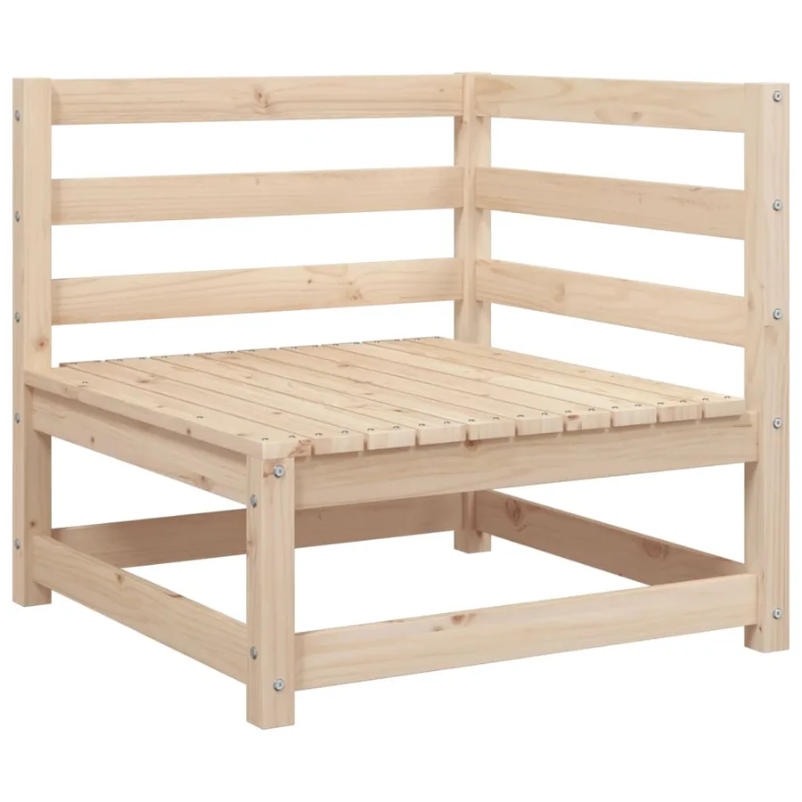 Salon de jardin 9 pcs bois de pin massif - 4