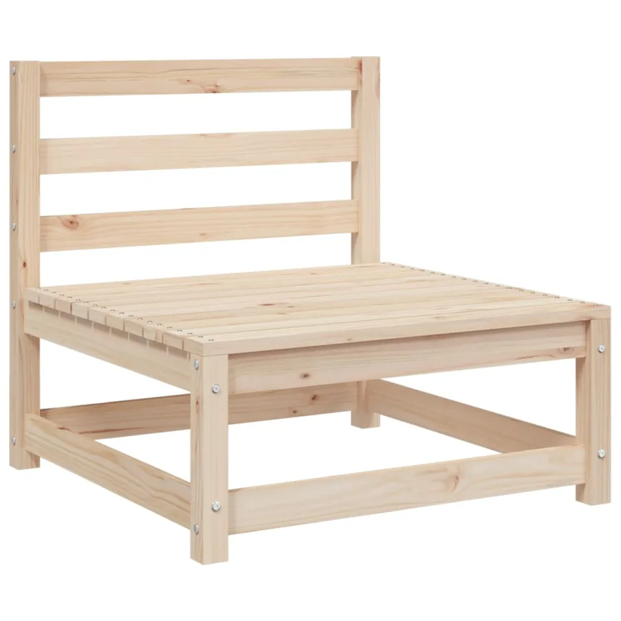 Salon de jardin 9 pcs bois de pin massif - 5