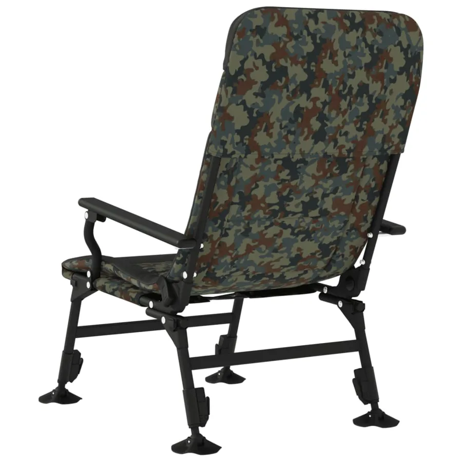 Chaise de pêche avec accoudoir pliable camouflage - 5