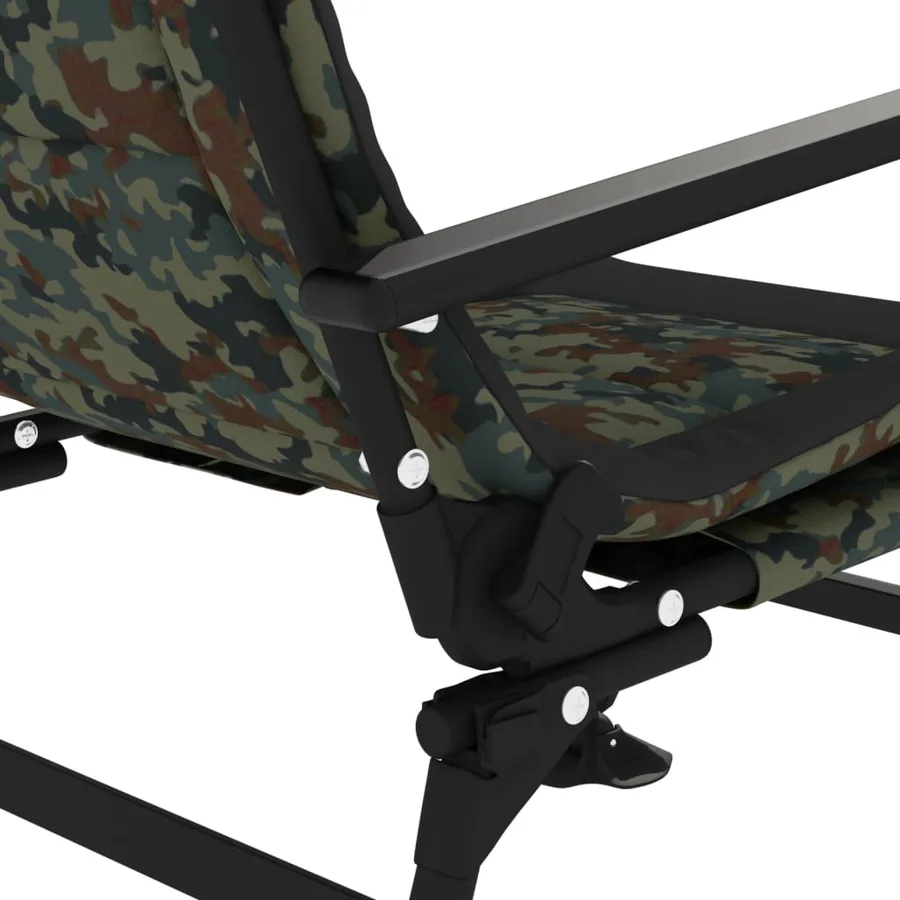 Chaise de pêche avec accoudoir pliable camouflage - 8