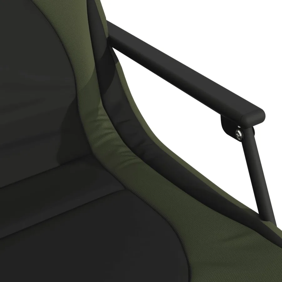 Chaise longue de pêche avec pieds à boue réglables pliable vert - 10