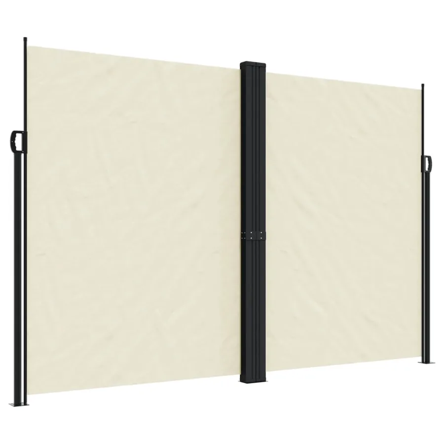 Auvent latéral rétractable crème 220x1000 cm - 2