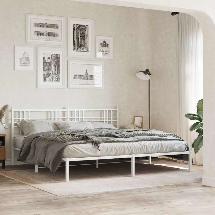 Tête de lit de remplacement métal blanc 180 cm - 3