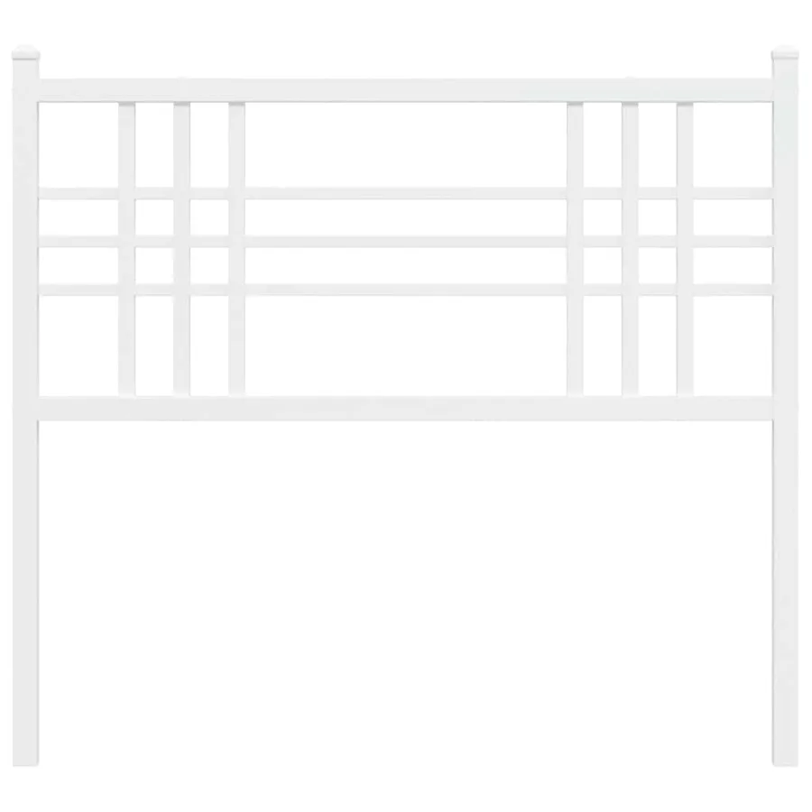 Tête de lit de remplacement métal blanc 100 cm - 4