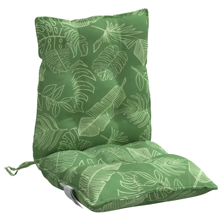 Coussins de chaise à dossier bas lot de 2 modèle de feuille - 5