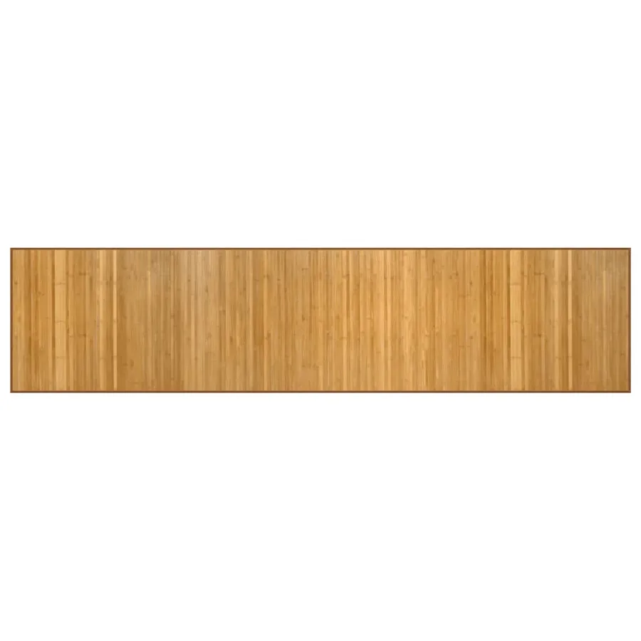 Tapis rectangulaire naturel 70x300 cm bambou - 2